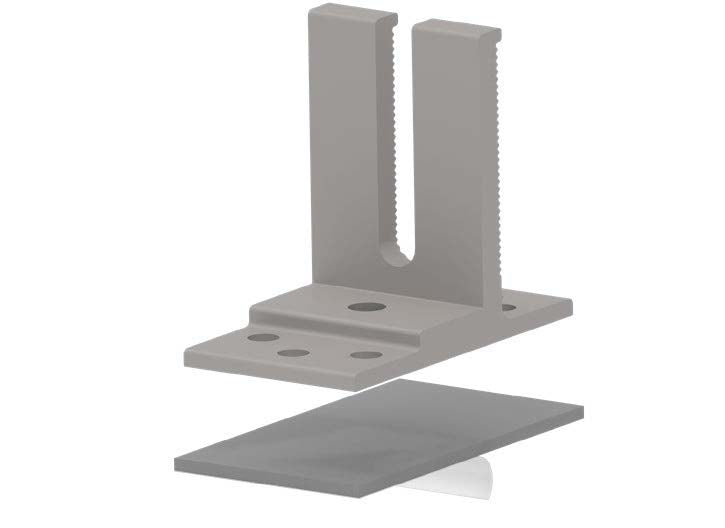 K2 Racking 4000282 L-Foot Bracket, Slotted w/Everseal (Multi Mount) | Mill