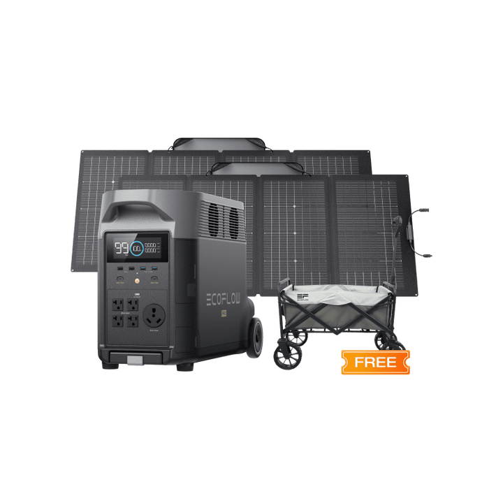 EcoFlow DELTA Pro + 2 × 220W Solar Panel + Free Wagon - Valentine's Day