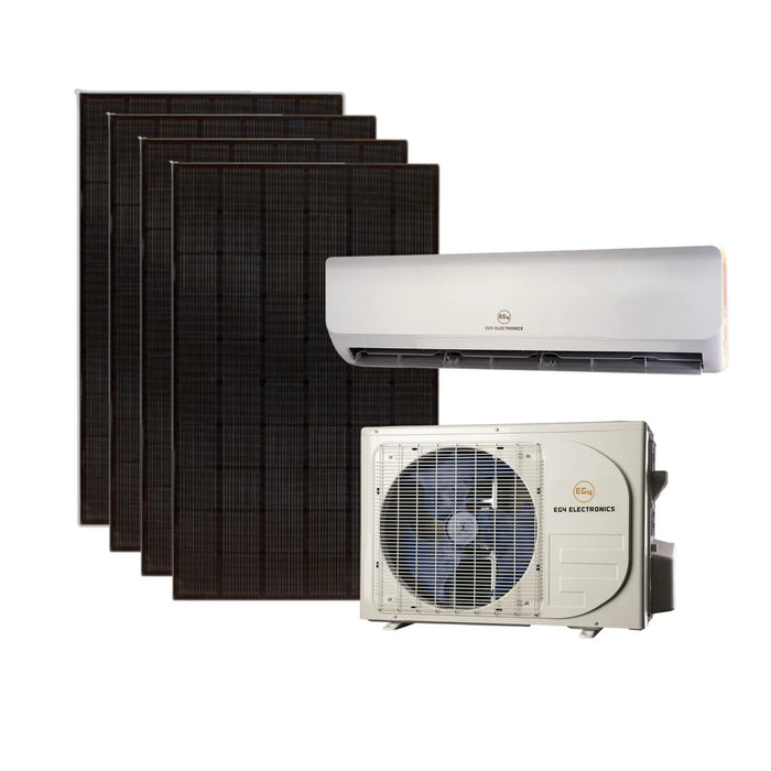 EG4 Hybrid Solar Mini Split Kit | 12k BTU AC/DC | SEER22 | 1760w of Solar PV