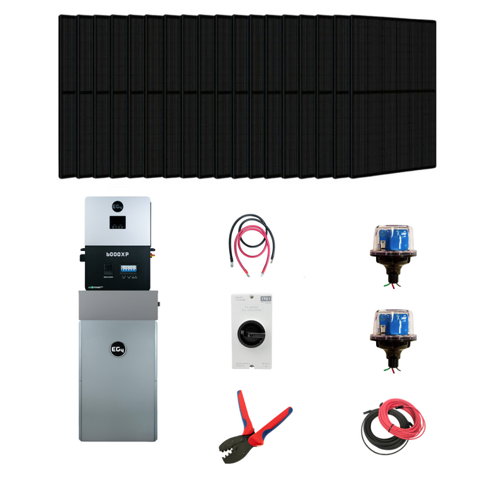 Complete Off Grid Solar Kit | EG4 6000XP | 6000W Continuous Power | Up To 8kW PV Input | 48V Battery System