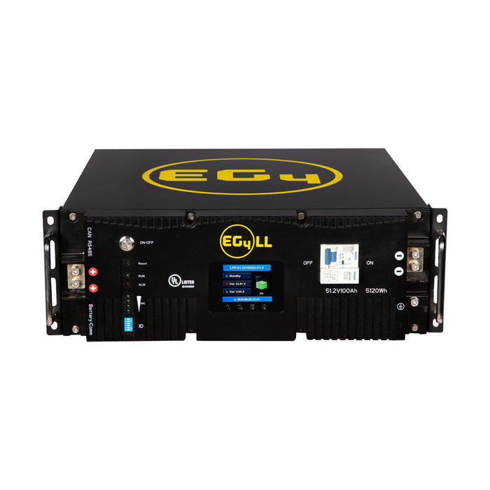 EG4 LL-S Lithium Battery Bundle| 30.72kWh | 6 Server Rack Batteries with Pre-Assembled Enclosed Battery Rack