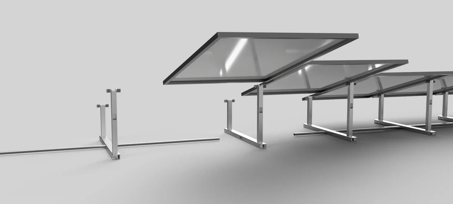 IntegraRack IR-15 Solar Panel Ground Mount | 15 Degree Angle