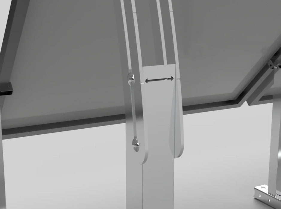 IntegraRack IR-45ASA Solar Panel Ground Mount | 45 Degree Angle