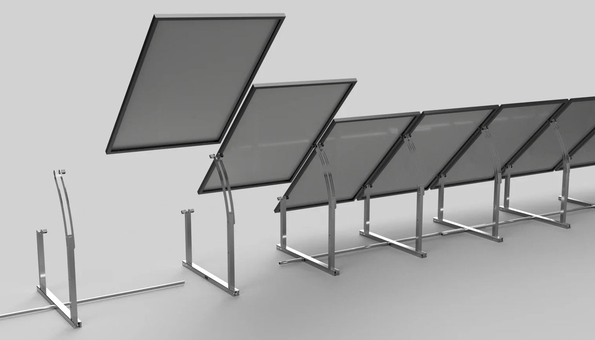 IntegraRack IR-45ASA Solar Panel Ground Mount | 45 Degree Angle