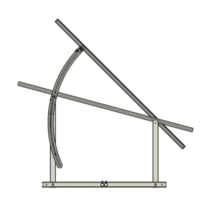 IntegraRack IR-45ASA Solar Panel Ground Mount | 45 Degree Angle