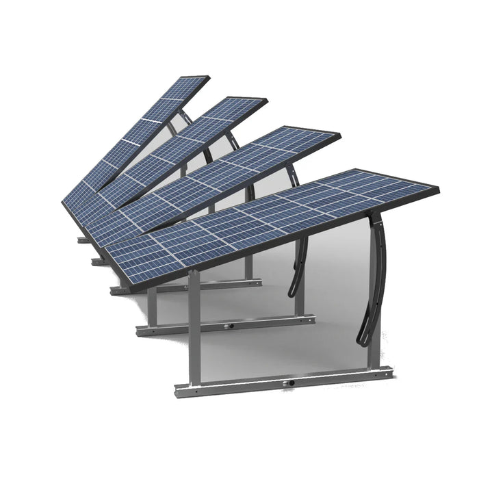 IntegraRack IR-45ASA Solar Panel Ground Mount | 45 Degree Angle